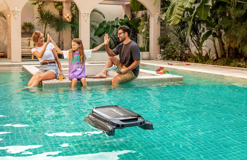 Бездротовий плаваючий робот пилосос для дзеркала води басейну Aiper Surfer S1 Київ - фото 7