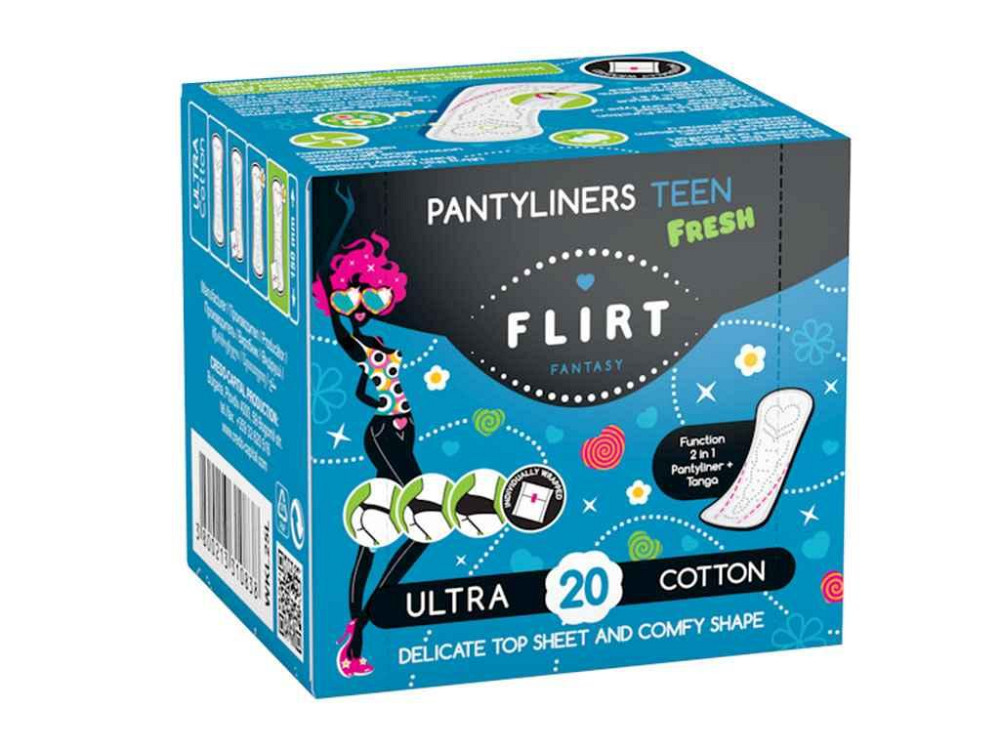 Щоденні прокладки fresh cottonultra в інд/уп. 20шт (150мм) ТМ Fantasy Flirt Київ - фото 1