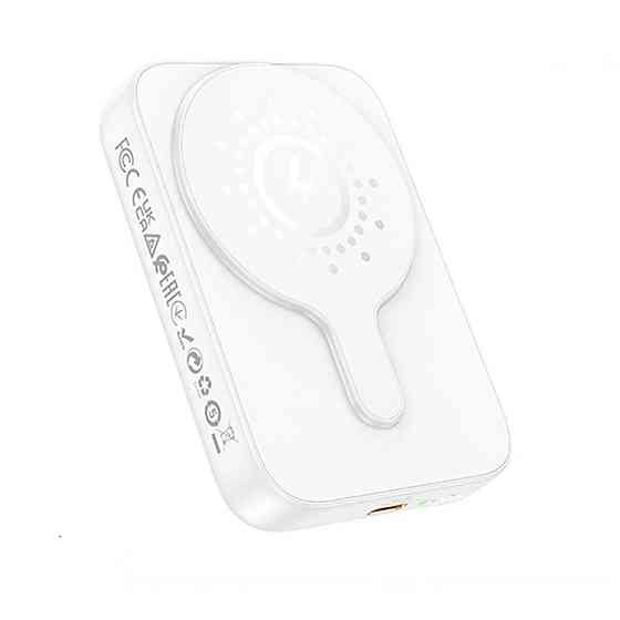 Зовнішній акумулятор HOCO J117A Esteem PD20W magnetic power bank(10000mAh) White Київ