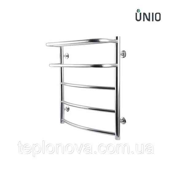 Полотенцесушитель Нержавейка UNIO 600x530-5 Оливия с полкой Черновцы