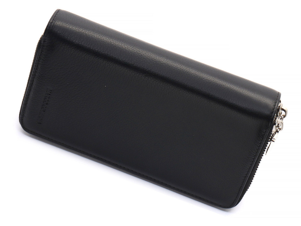 Черный мужской клатч на две молнии из натуральной кожи Marco Coverna MC-801-1 Киев - изображение 15