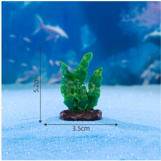 Фігурка із серії Підводний світ для мініатюри, флораріуму, хендмейду, міні-саду, мікроландшафту Зелений Одеса