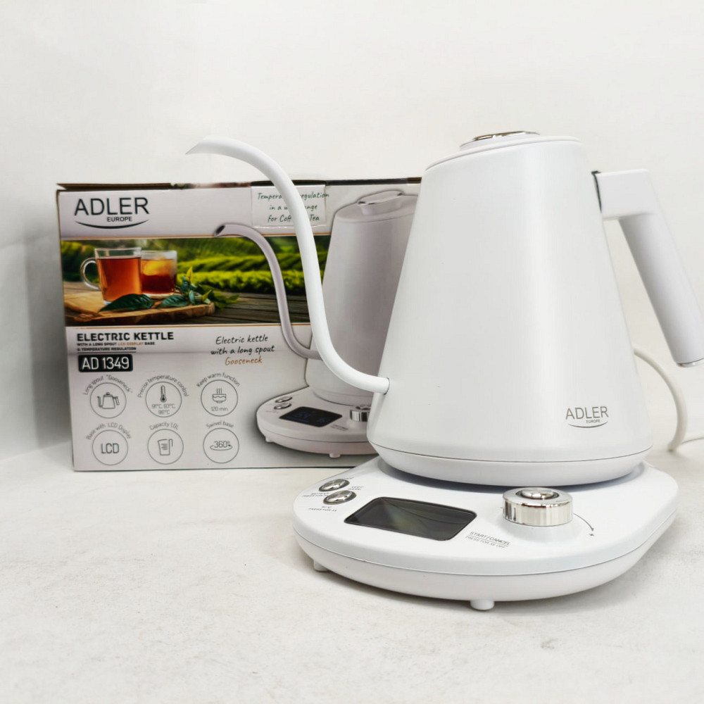 Бытовой чайник для кухни Adler AD 1349 1Л 900Вт, Эргономичный электрический чайник QV-28 Львов - изображение 8