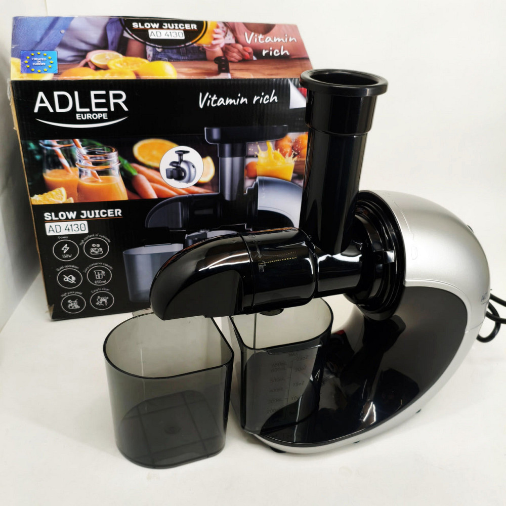 Соковитискач шнековий для цитрусових фруктів та овочів Adler AD 4130 домашній електричний на 150Вт GP-17 Львів - фото 7