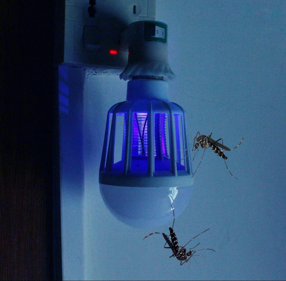 Светодиодная лампа от комаров 2 в 1 от сети Е27 6500 К Киев - изображение 7