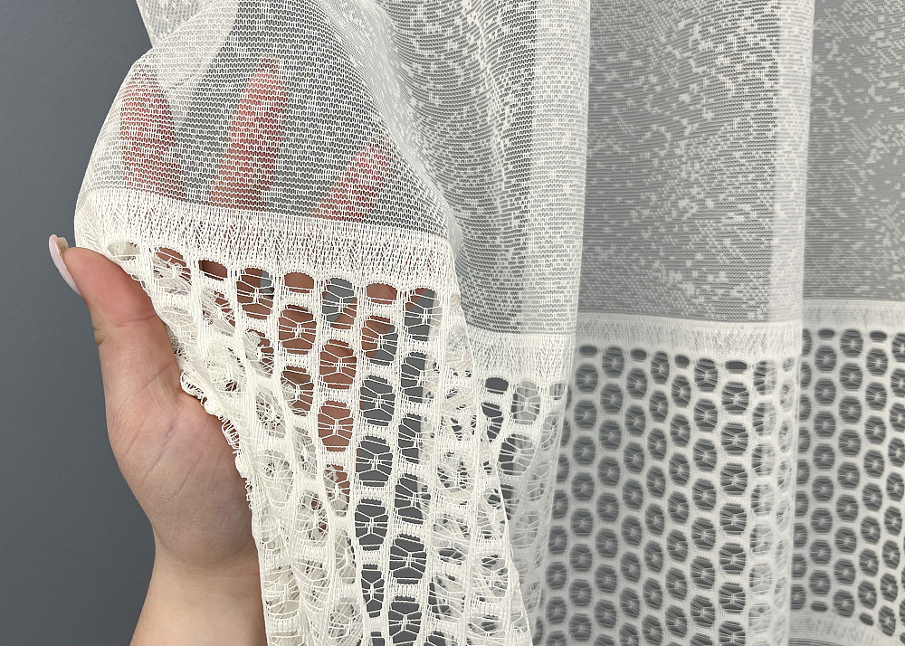 Тюль VR-Textil 2021т Жакард Кремовий 400х270 см (42-1086) Київ - фото 6