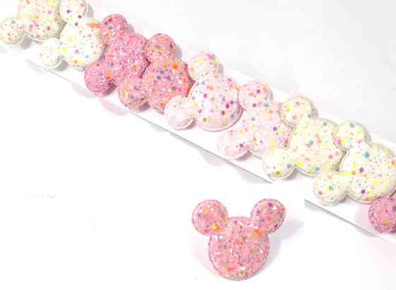 Гумки для волосся дитячі глітер Мікі 10 шт. Київ