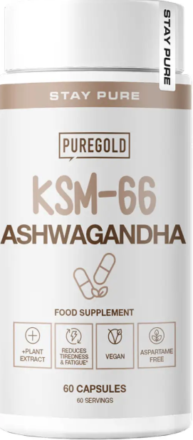 Ашваганда Pure Gold Ashwagandha KSM-66 60 капс Киев - изображение 1