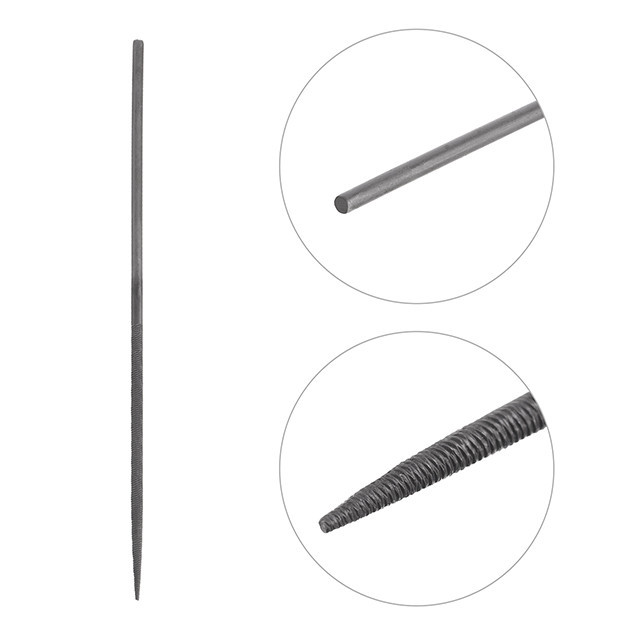 Набір надфілів, 10 шт., 140 мм, без ручок INTERTOOL HT-3707 Київ - фото 10