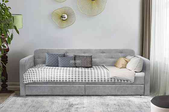 Ліжко Малібу ( З) 800*2000, Аляска 05 сірий Днепр