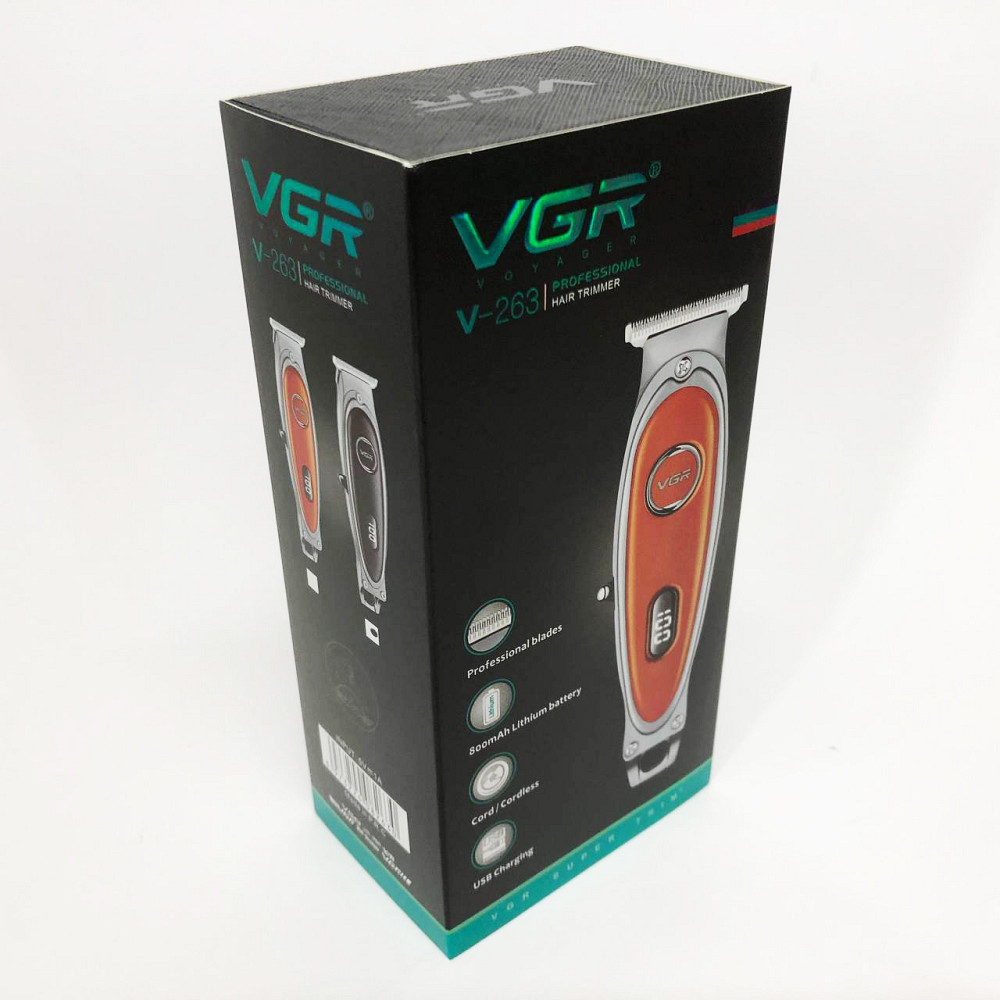 Окантовочная машинка для стрижки аккумуляторная VGR V-263, Электрическая машинка для стрижки бытовая VH-29 Львов - изображение 7