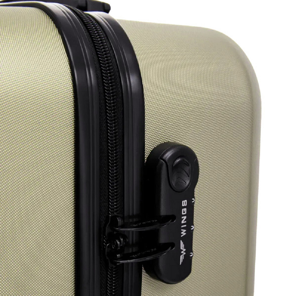 Валіза пластикова WINGS HRR01 середня 65 см шампань Київ - фото 7