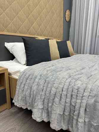 Плед-покривало смужка Шарпей 220х220 см (+-5см) Сірий (87-031) Київ