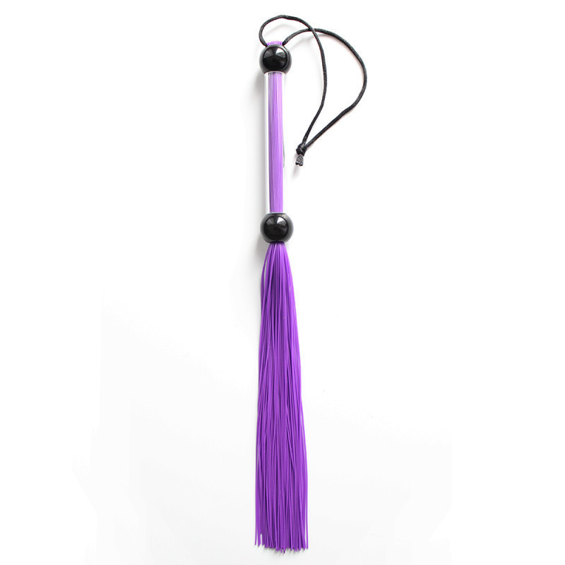 Кнут фиолетовый, ручка из шариков FLOGGER, 39 см Sex Aura Киев - изображение 1