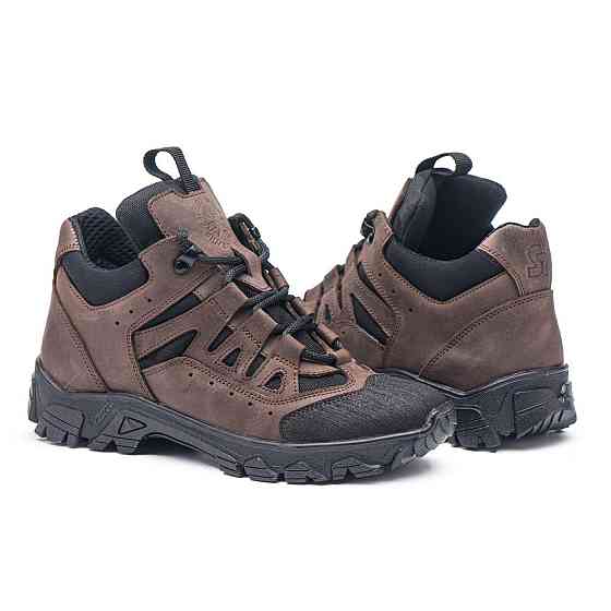 Тактичні кросівки шкіра з кордурою.Коричневі.11-01 45 (30) Харків