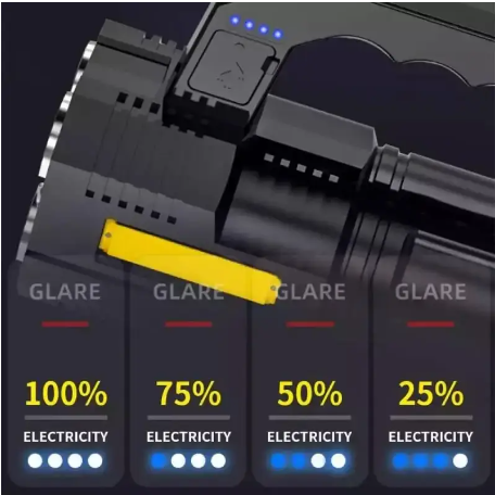 Ручной аккумуляторный фонарь BL-X509-4LED+COB с USB и боковым светом TORCH BL-X508 Киев - изображение 8