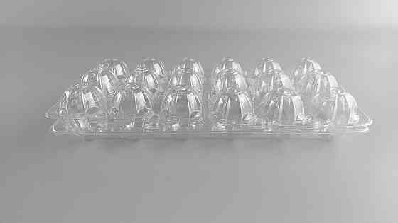 Упаковка для перепелиных яиц 18 ячеек (Прамоугольная) прозрачная (50 шт) Харьков