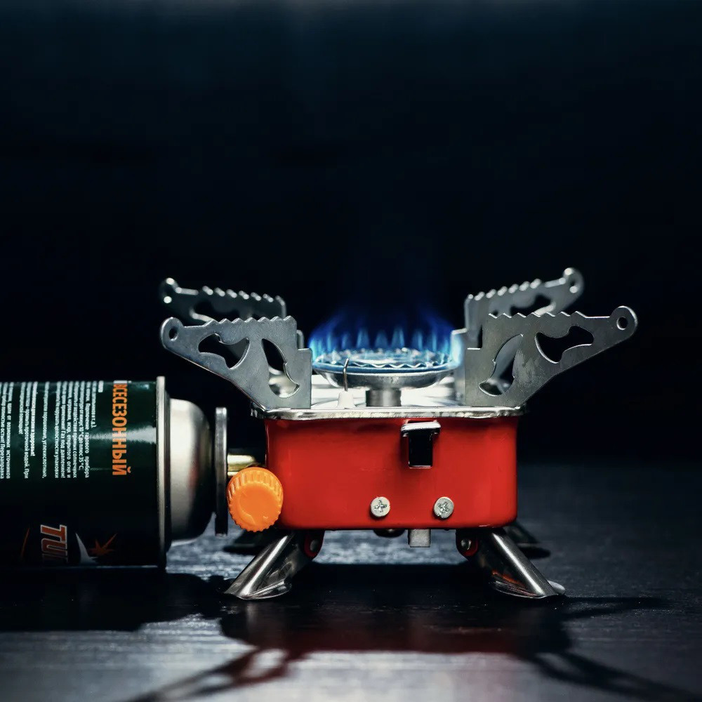 Горелка газовая для рыбалки, Портативная туристическая плитка, Газовая плита под QP-819 обычный баллон Киев - изображение 6