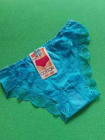 Фіолетові труси 44 розмір, зі вставками мережива, 95% cottone, 5% спандекс Київ