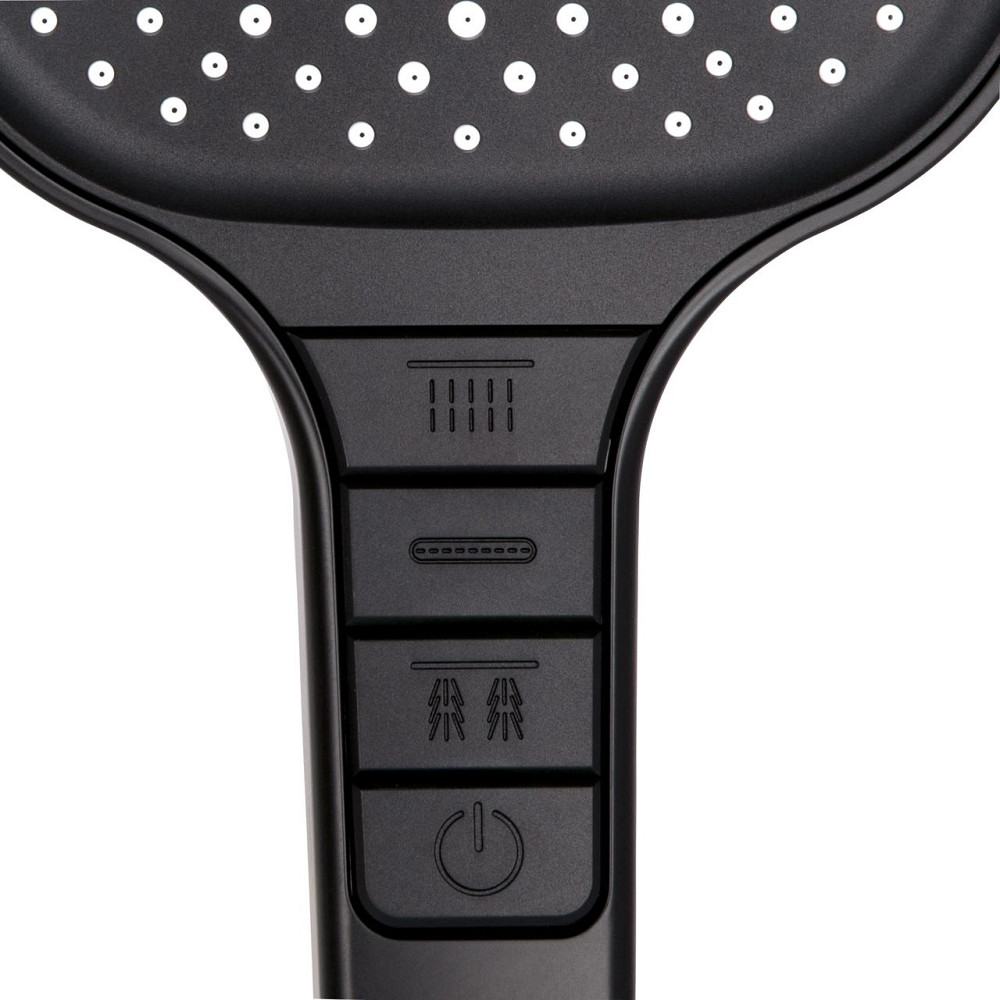 Лейка для ручного душа Qtap Rucni 130x130 мм QTRUC125BLM45957 Black Matt Киев - изображение 8