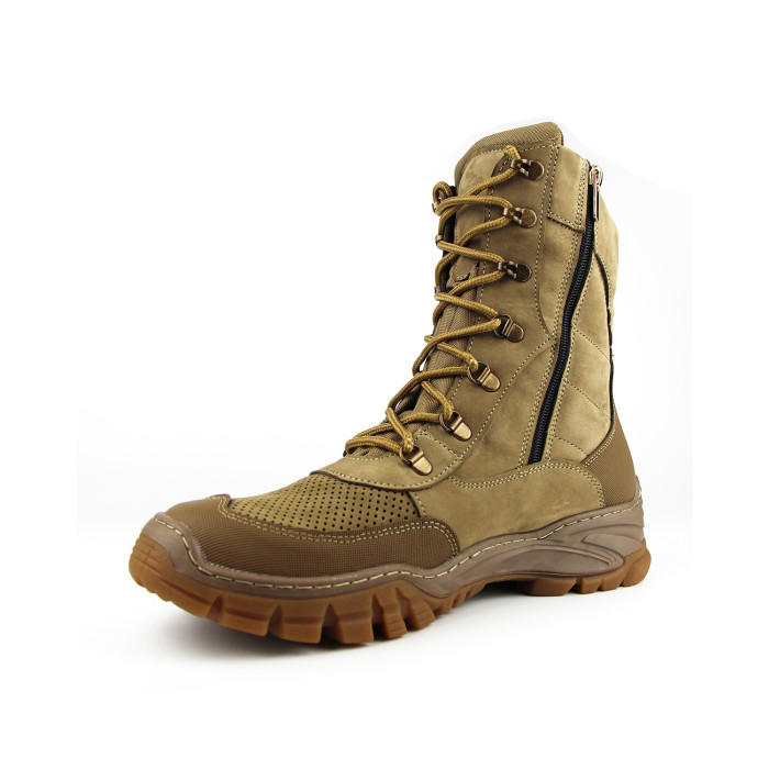 Военные берцы койот мужские летние тактические берцы для армии и службы, кожаные прошитые Львов - изображение 5