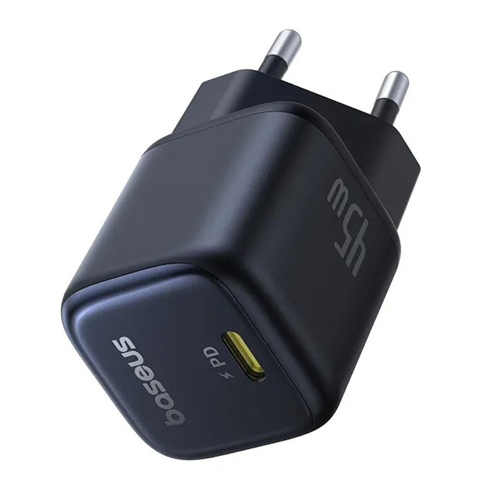 Сетевое зарядное устройство Baseus PicoGo GaN Fast Charger 1C 45W EU Cosmic Black Киев - изображение 4