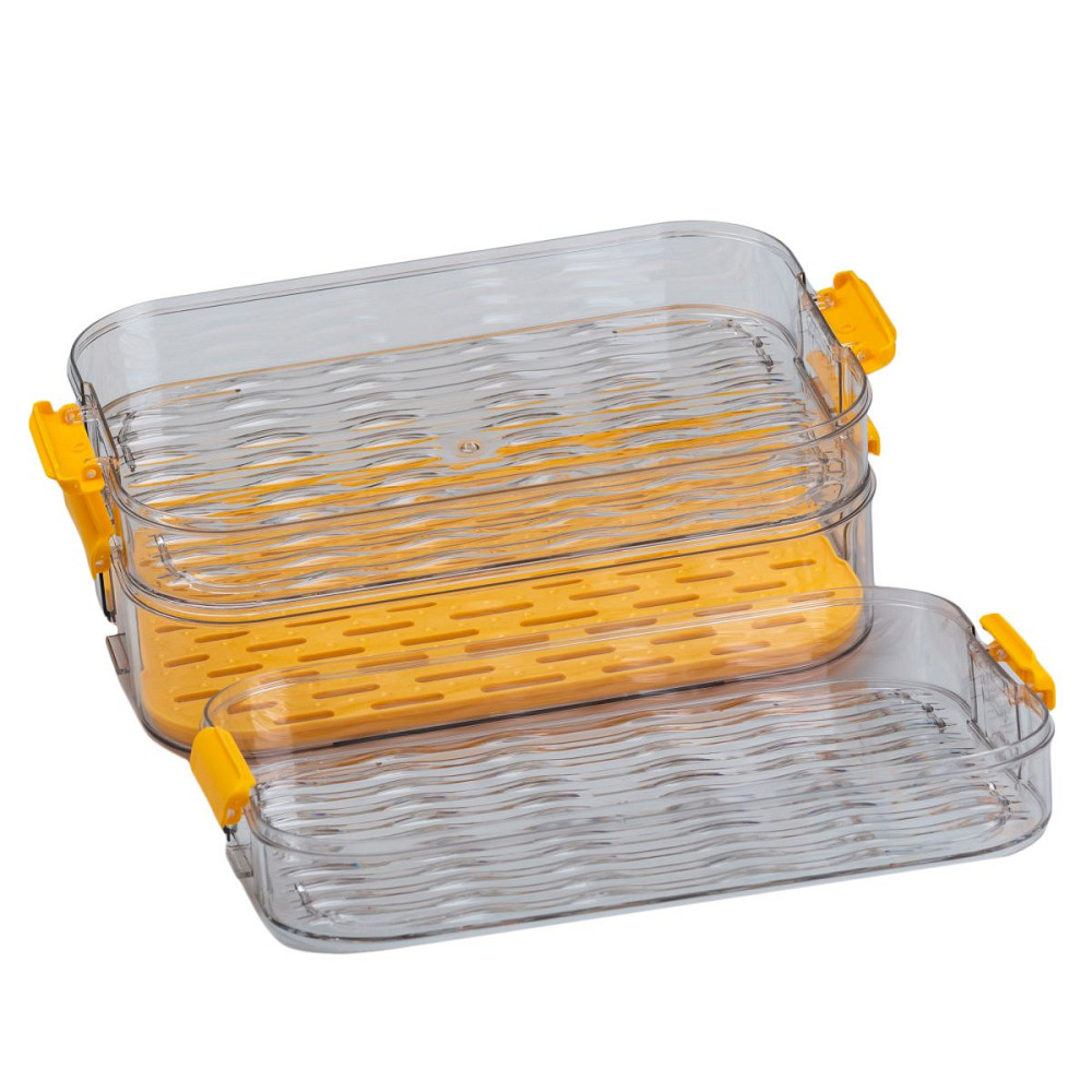 Happy Life Контейнер для заморожування та зберігання продуктів 3-ярусний у холодильнику 16.5 см Коломия - фото 2