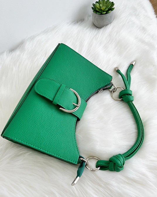 Стильная сумочка клатч багет женская молодежная яркая Турция Крохатушка одяг Киев - изображение 2