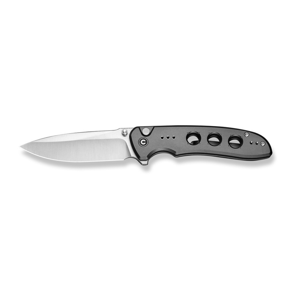 Нож складной туристический Civvi Hyperpulse, (8.9 см) 14C28N / Aluminum серый Киев - изображение 8