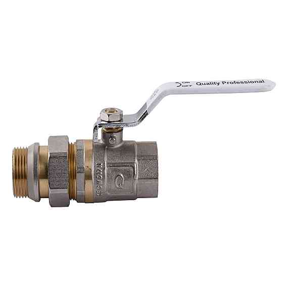 Кран кульовий прямий з американкою Q PROFESSIONAL QP003 PN40 1 1/4| Київ