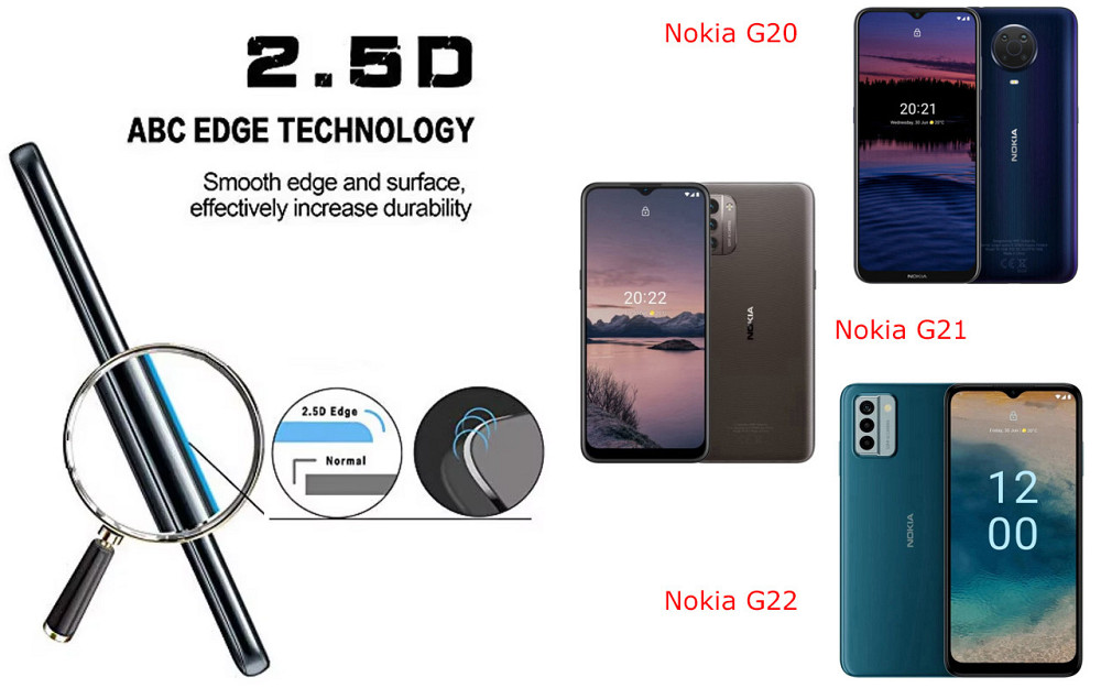 Защитное стекло ArmorGlass для Nokia G20, Nokia G21, Nokia G22 – устойчивое к царапинам и ударам Киев - изображение 2