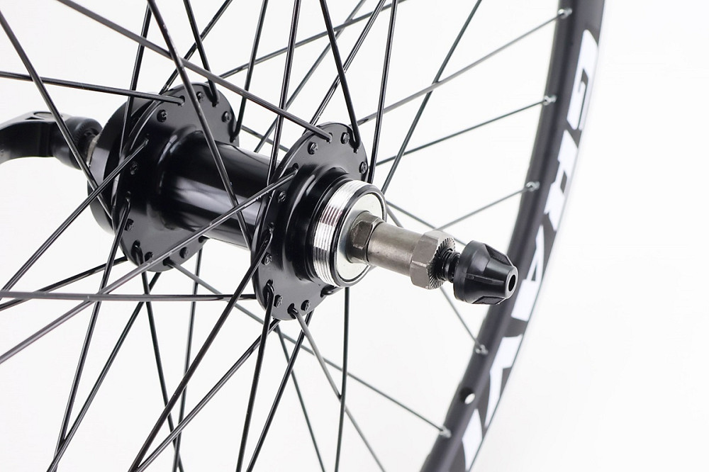 Колесо 26" заднє V/Disk-brake, обід та втулка 14Gx36H алюмінієві, під вільнобіг, кріпл. ексцентрик, "GRAVITY" Киев - изображение 3