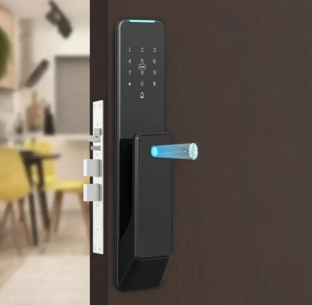 Розумний дверний біометричний замок SEVEN LOCK SL-7775BF black Київ - фото 4