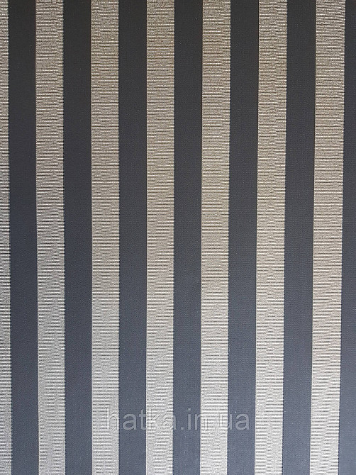 Шпалери вінілові на флізеліні Rasch TrianonXlll 0.53х10 класика структурні смуги чорні золотисті Київ - фото 1