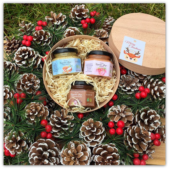 Солодкий подарунковий набір у шпоновій коробочці, дівчині чи подрузі. Одеса - фото 3