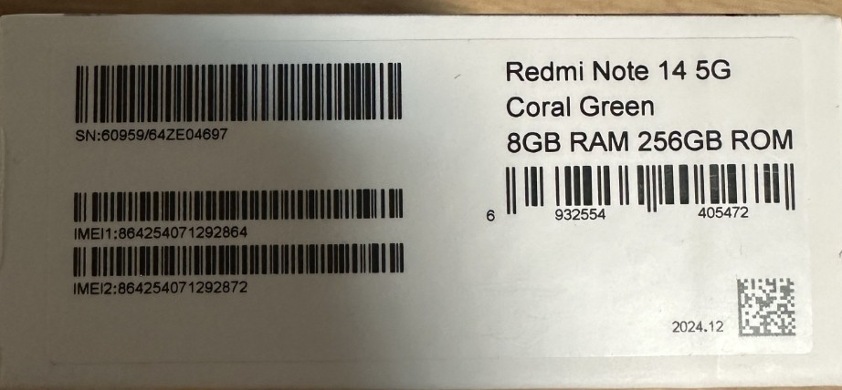 Смартфон Xiaomi Redmi Note 14 5G 8/256Gb. Coral Green Київ - фото 1