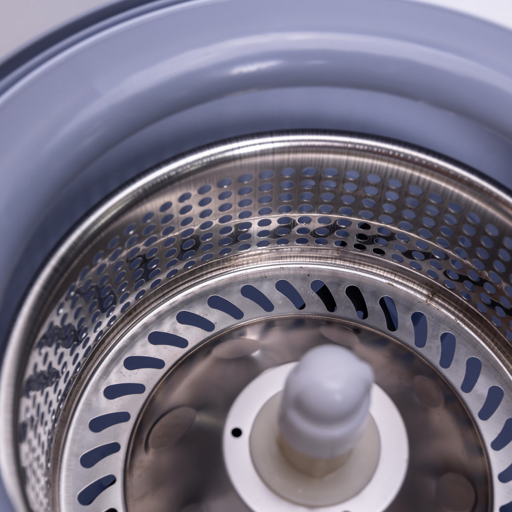 Набір для вологого прибирання з круглою телескопічною шваброю з мікрофібри та відром із віджимом для дому HP-35015-21 Коломия - фото 10