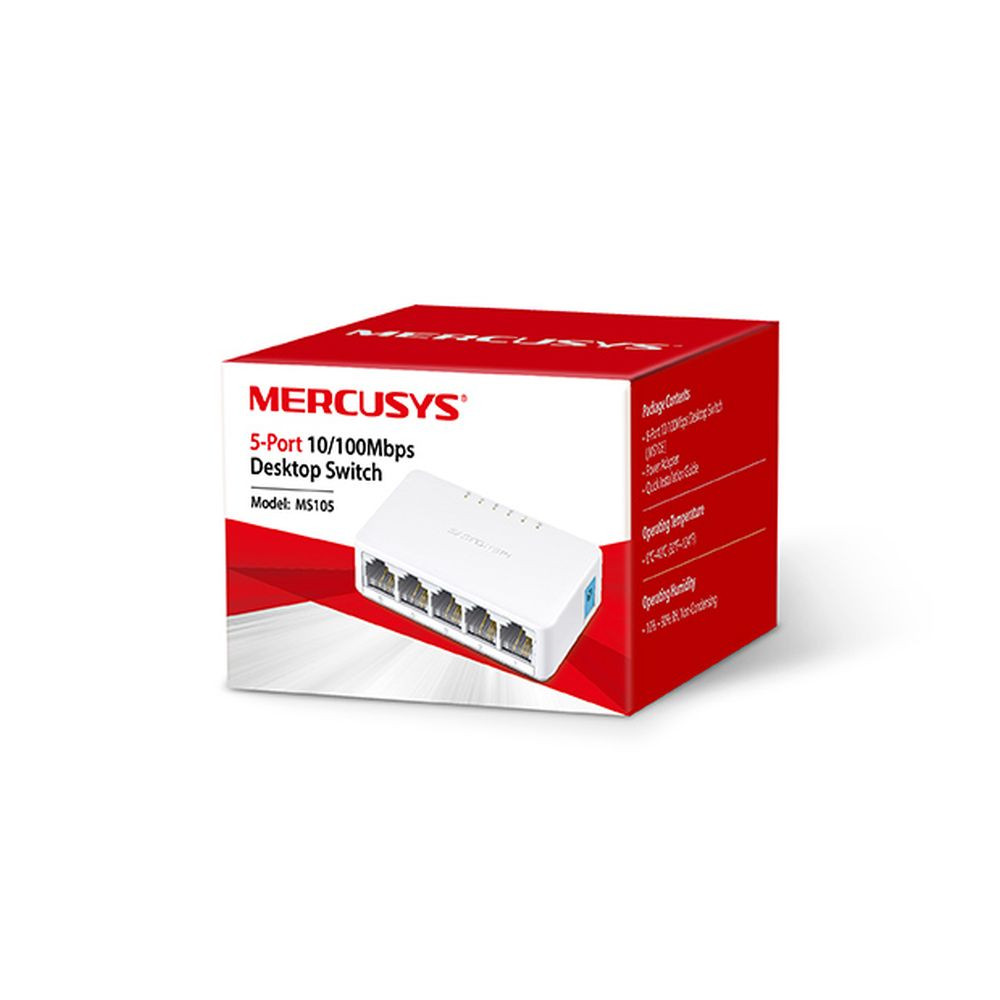 Комутатор на 5 портів MERCUSYS 10/100M/MS105 некерований Київ - фото 2