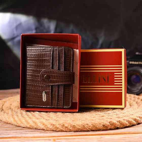 Фактурный кошелек для мужчин из натуральной кожи CANPELLINI 21691 Коричневый Киев