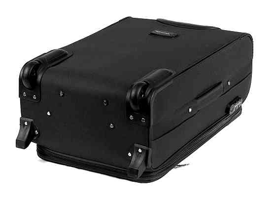 Валіза тканинна WINGS 1701 середня 64 см 2 колеса чорна Київ