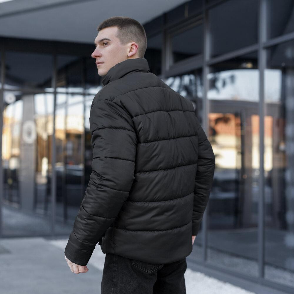 Чоловіча зимова куртка чорна Pobedov Bubble Gum Київ - фото 7