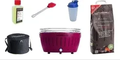 Гриль Zestaw startowy LotusGrill XL 1x grill XL śliwkowy fioletowy ze złączem USB + shaker Київ
