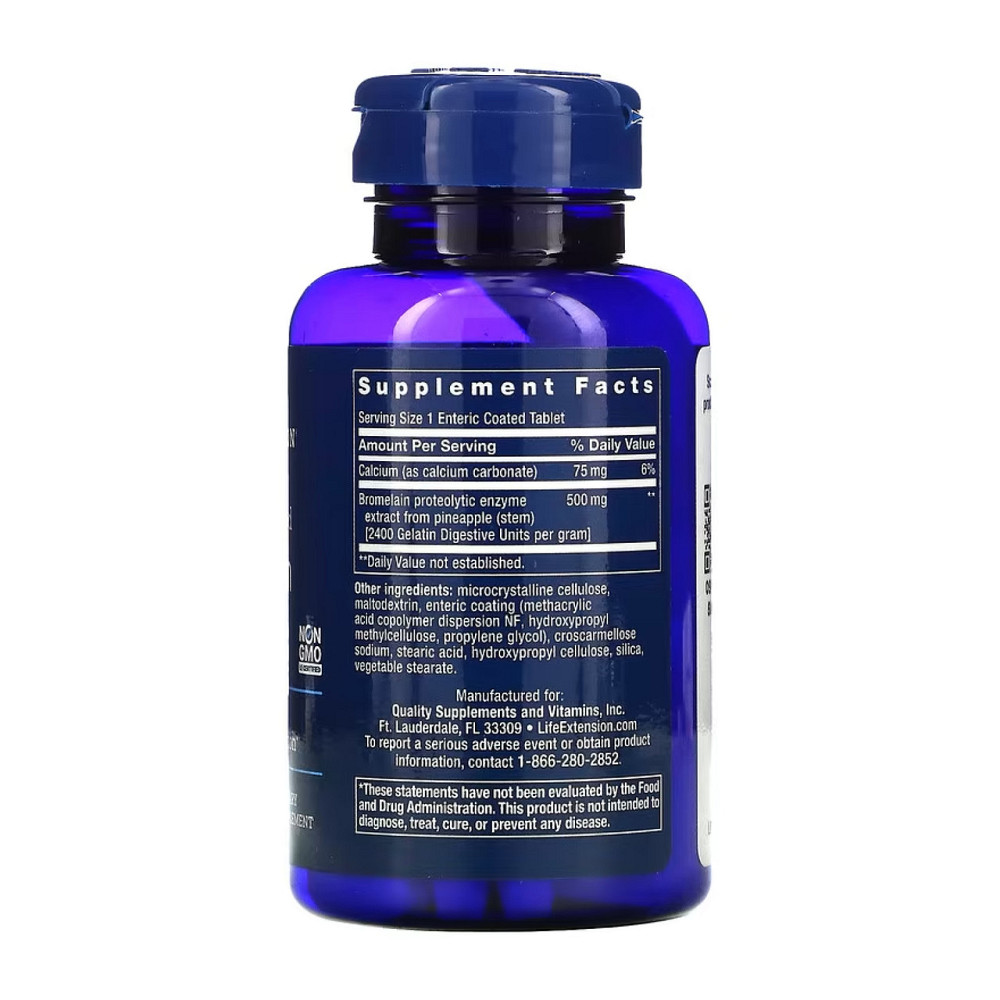 Бромелайн Life Extension Specially-Coated Bromelain 500 mg 60 tabs Київ - фото 2