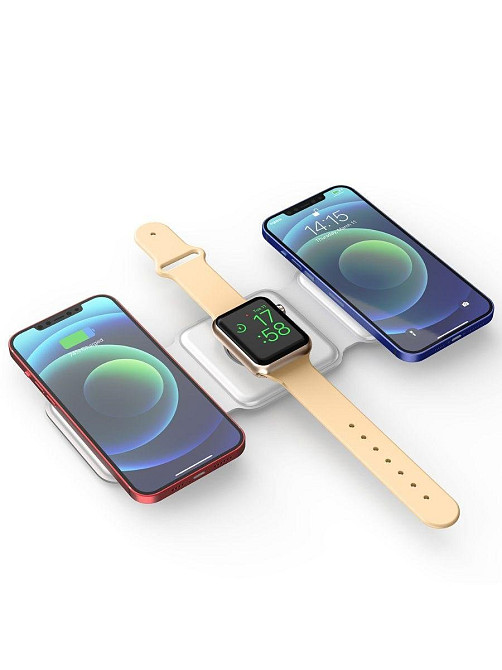 Безпровідна зарядка-трансформер 3 в 1 15W 27013 Луцьк - фото 3