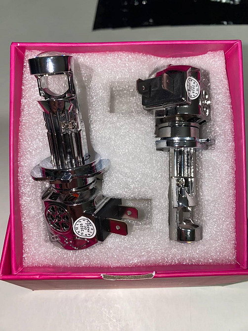 Светодиодные LED лампы H7 с линзой 72W 12000Lm, белый свет 5500K, комплект для автомобильных фар Одесса - изображение 9