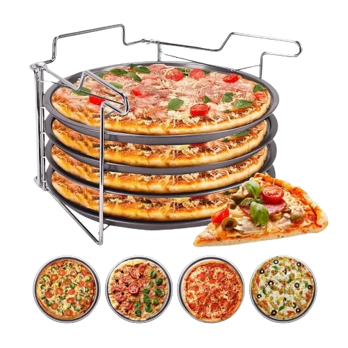 Набір форм для випікання піци 4шт 30см вуглецева сталь 6045 KAMILLE Житомир - фото 3