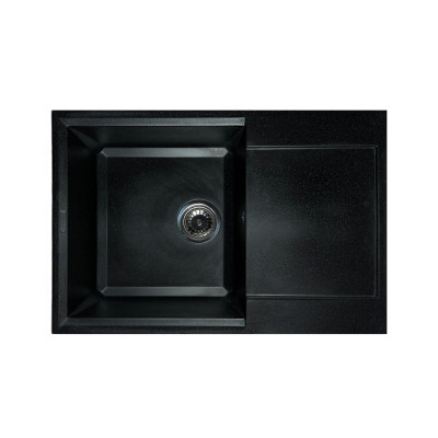 Мойка кухонная Adamant Horizon Medium чорний + змішувач та дозатор (4824296104503) Винница - изображение 3