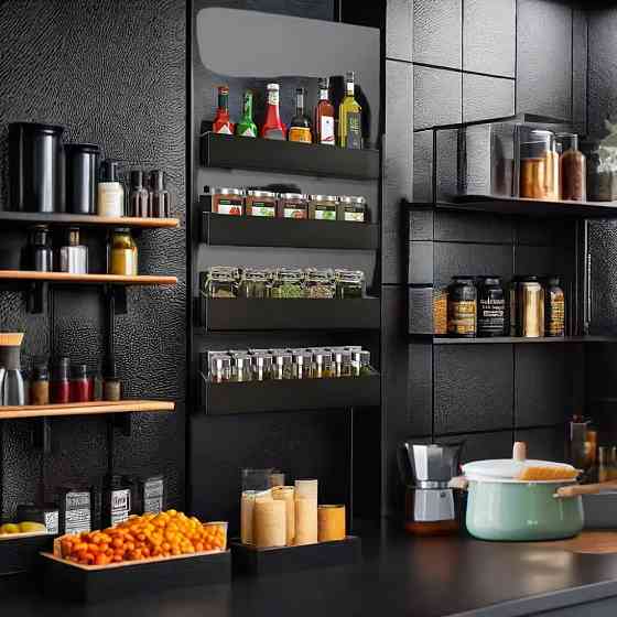 Пластиковые магнитные полки для специй и соусов, набор из 4 штук Каменец-Подольский