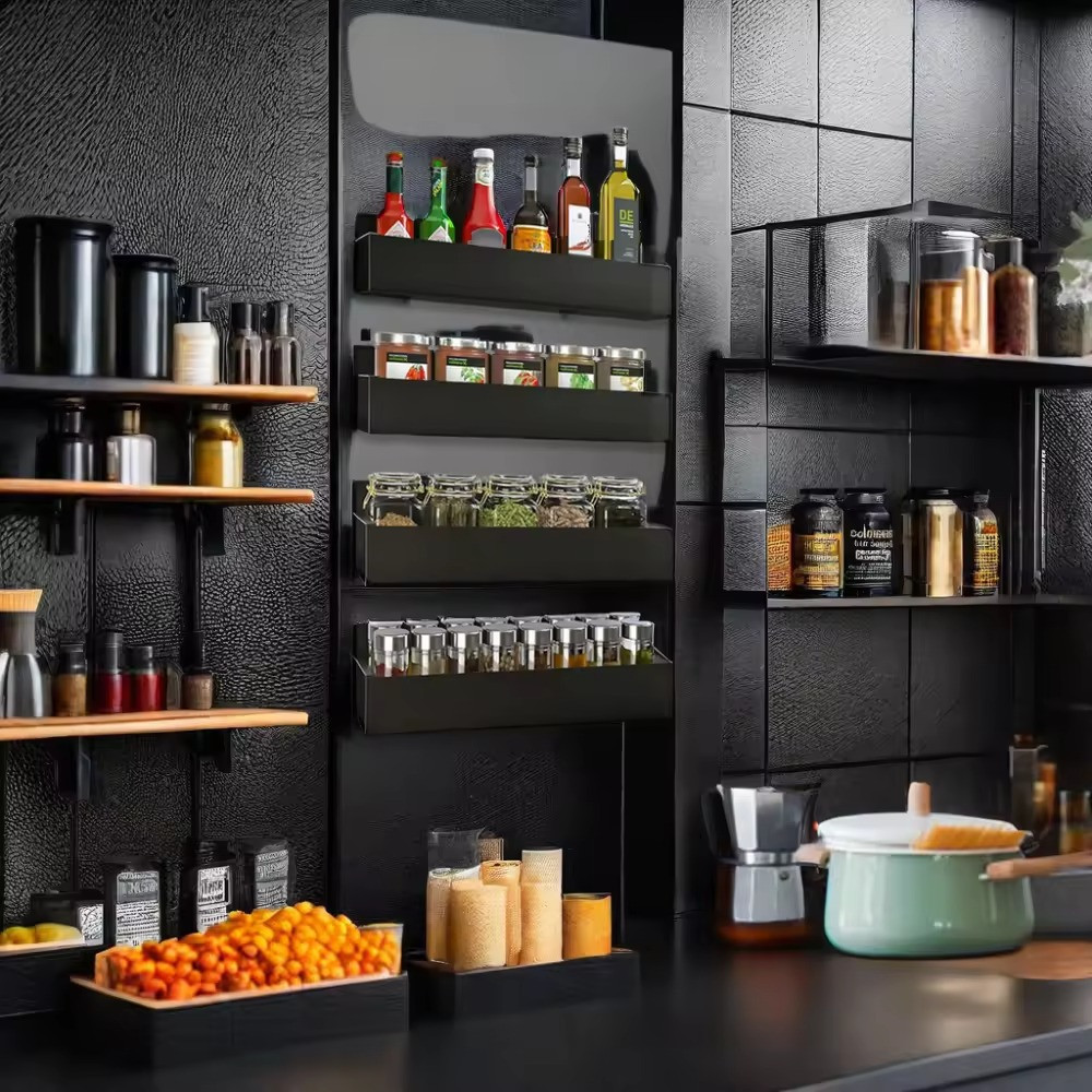 Пластикові магнітні полиці для спецій і соусів, набір із 4 штук Кам'янець-Подільський - фото 1