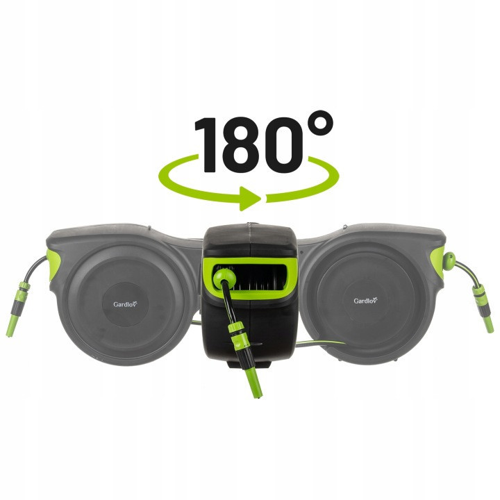 Автоматическая катушка поворотная с садовым шлангом 25 метров Gardlov (25509) Нововолынск - изображение 6